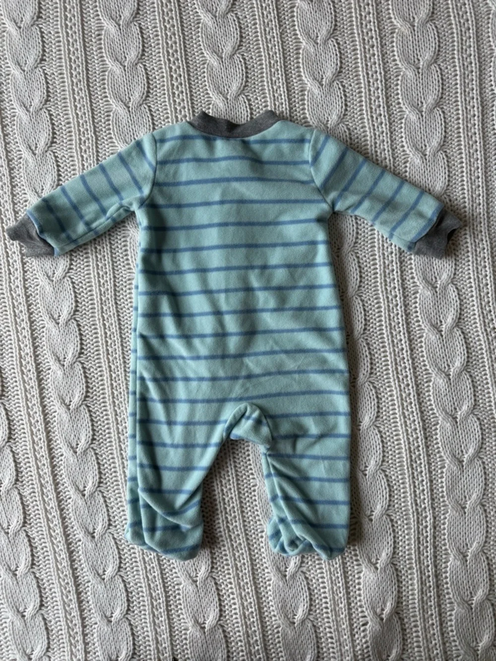 Carter's Mint and Blue Striped 